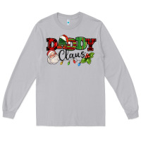 Moon Dust Daddy Claus Santa Christmas lights and holly Long Sleeve Tee - NancyCooperArtShop