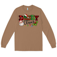 Toasted Coconut Daddy Claus Santa Christmas lights and holly Long Sleeve Tee - NancyCooperArtShop