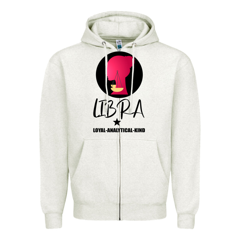 Libra Zodiac Sign Horoscope Birth Gift Girl Zipper Hoodie by Bettercallsaul | Teevron