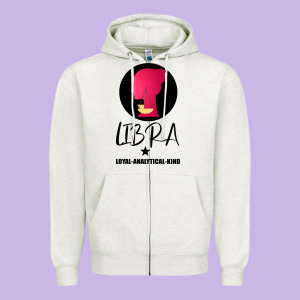 Libra Zodiac Sign Horoscope Birth Gift Girl Zipper Hoodie Designed By Bettercallsaul