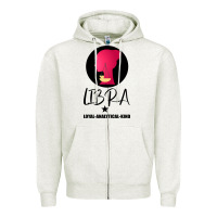 Oatmeal Heather Libra Zodiac Sign Horoscope Birth Gift Girl Zipper Hoodie - Bettercallsaul
