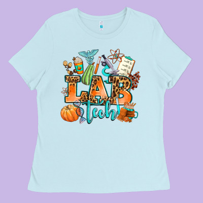 Lab Tech Fall Ladies Tee Designed By Adodesignshop