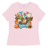 Bubblegum Pink lab tech fall Ladies Tee - AdoDesignShop