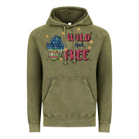 Vintage Olive wild and free Vintage Hoodie - MaliasSmallBusiness
