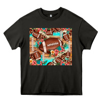 Asphalt football leopard cowhide Heavy Core Tee - JahusDesignShop