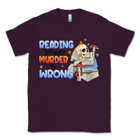 Plum reading because murder is wrong Classic Tee - MaliasSmallBusiness
