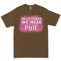 Cacao in october we wear pink leopard glitter Premium Tee - AdoDesignShop