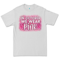 Dove Grey in october we wear pink leopard glitter Premium Tee - AdoDesignShop