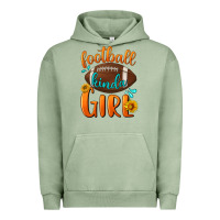 Pigment Oil Green football kinda girl Urban Hoodie - BundleAndBundleShop