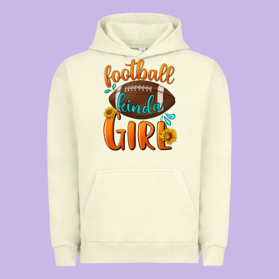 Football Kinda Girl Urban Hoodie Designed By Bundleandbundleshop