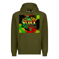 Army Green i am black history tumbler cowgirl Premium Hoodie - CowGirlArtShop
