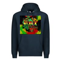 Navy i am black history tumbler cowgirl Premium Hoodie - CowGirlArtShop