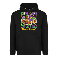 Black king cake calories dont count mardi gras Heavyweight Hoodie - CowGirlArtShop