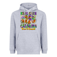 Heather Grey king cake calories dont count mardi gras Heavyweight Hoodie - CowGirlArtShop