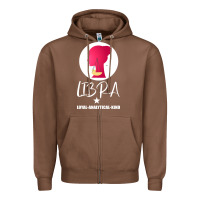 Chestnut Libra Zodiac Sign Horoscope Birth Gift Girl Zipper Hoodie - Bettercallsaul