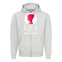 Dove Grey Libra Zodiac Sign Horoscope Birth Gift Girl Zipper Hoodie - Bettercallsaul