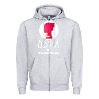 Heather Grey Libra Zodiac Sign Horoscope Birth Gift Girl Zipper Hoodie - Bettercallsaul