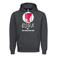 Libra Zodiac Sign Horoscope Birth Gift Girl Zipper Hoodie | Teevron