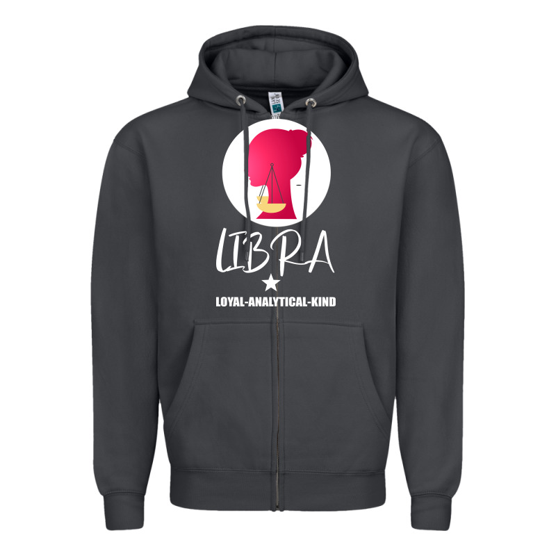 Libra Zodiac Sign Horoscope Birth Gift Girl Zipper Hoodie by Bettercallsaul | Teevron
