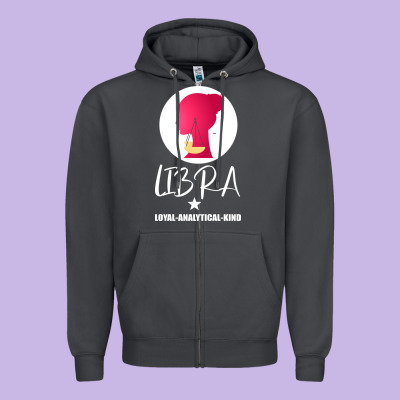 Libra Zodiac Sign Horoscope Birth Gift Girl Zipper Hoodie Designed By Bettercallsaul