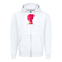 White Libra Zodiac Sign Horoscope Birth Gift Girl Zipper Hoodie - Bettercallsaul