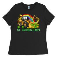 Black i dig st patrick s day bulldozer Ladies Tee - JahusDesignShop