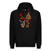 Black christmas love Premium Hoodie - JahusDesignShop