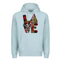 Blue Mist christmas love Premium Hoodie - JahusDesignShop