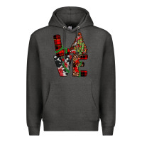 Charcoal Heather christmas love Premium Hoodie - JahusDesignShop