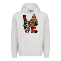 Dove Grey christmas love Premium Hoodie - JahusDesignShop
