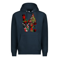 Navy christmas love Premium Hoodie - JahusDesignShop