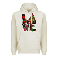 Oatmeal Heather christmas love Premium Hoodie - JahusDesignShop