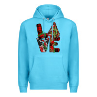 Ocean Blue christmas love Premium Hoodie - JahusDesignShop