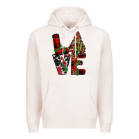 Pale Pink christmas love Premium Hoodie - JahusDesignShop