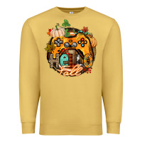 Antique Gold hello fall gamer Premium Sweatshirt - CowGirlArtShop