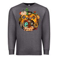 Charcoal Heather hello fall gamer Premium Sweatshirt - CowGirlArtShop