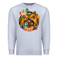 Heather Grey hello fall gamer Premium Sweatshirt - CowGirlArtShop