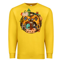 Lemon hello fall gamer Premium Sweatshirt - CowGirlArtShop