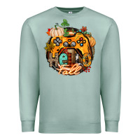 Seafoam hello fall gamer Premium Sweatshirt - CowGirlArtShop