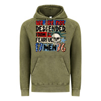 Vintage Olive we are not descended from a fearful me Vintage Hoodie - MaliasSmallBusiness