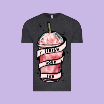 Finish Your Tbr Vintage Tee Designed By Maliassmallbusiness