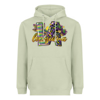 Matcha louisiana leopard mardi gras 12 inches 300 dpi Heavyweight Hoodie - CowGirlArtShop