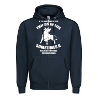 Navy Taurus Horoscope Zipper Hoodie - Bettercallsaul