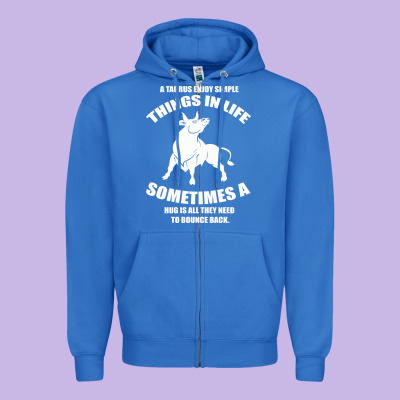 Taurus Horoscope Zipper Hoodie Designed By Bettercallsaul