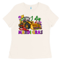 Bone i dig mardi gras bulldozer Ladies Tee - JahusDesignShop