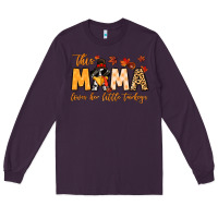 Plum this mama loves her little turkeys Long Sleeve Tee - MaliasSmallBusiness