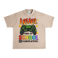French Oak level 100 days of school completed Urban Heavy Tee - MaliasSmallBusiness
