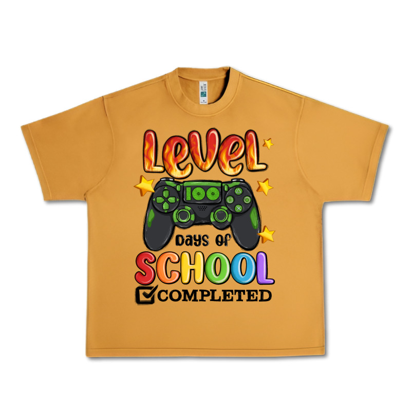 Level 100 Days Of School Completed Urban Heavy Tee by MaliasSmallBusiness | Teevron