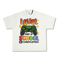 Pistachio level 100 days of school completed Urban Heavy Tee - MaliasSmallBusiness