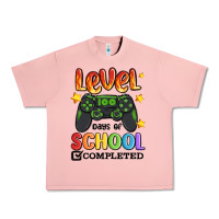 Salmon level 100 days of school completed Urban Heavy Tee - MaliasSmallBusiness